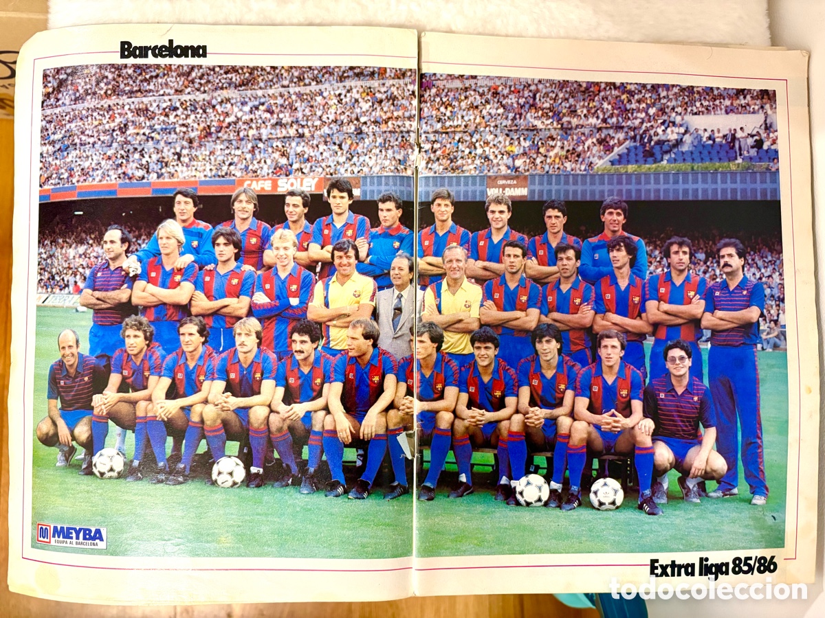 Coleccionismo deportivo: EXTRA LIGA DON BAL&Oacute;N TEMPORADA 85 86 1985 1986 . Ver fotos . Barcelona - Real Madrid .
