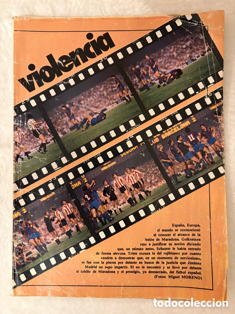 Coleccionismo deportivo: M&Iacute;TICA Don bal&oacute;n 417 - 1983 Lesi&oacute;n Maradona BARCELONA - GOICOECHEA - VER FOTOS - sin car&aacute;tula