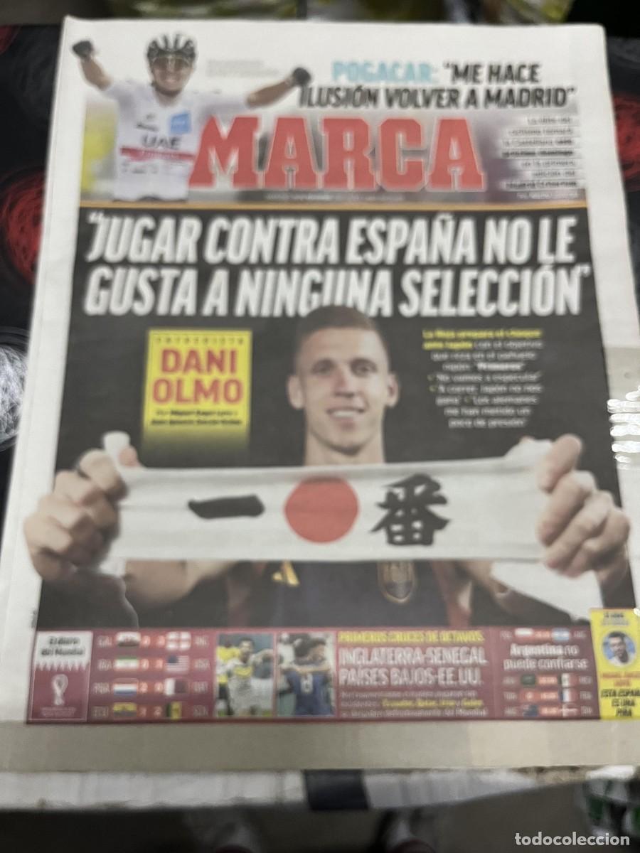 Coleccionismo deportivo: MARCA (30-11-2022) MUNDIAL QATAR ENTREVISTA EXCLUSIVA DANI OLMO POGACAR ESPA&Ntilde;A