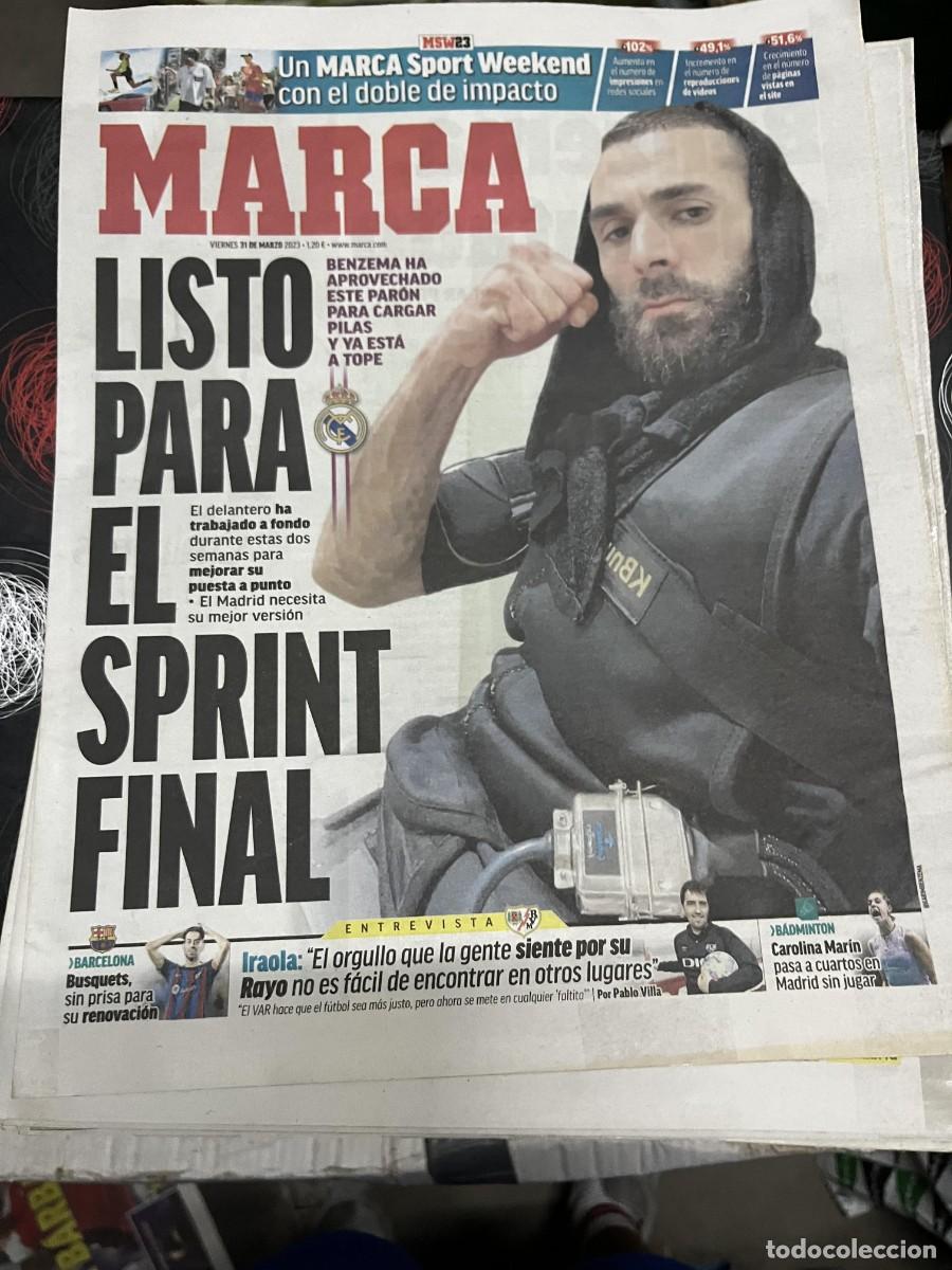 Coleccionismo deportivo: MARCA (31-3-2023) BENZEMA SPORT WEEKEND IRAOLA CAROLINA MARIN BUSQUETS