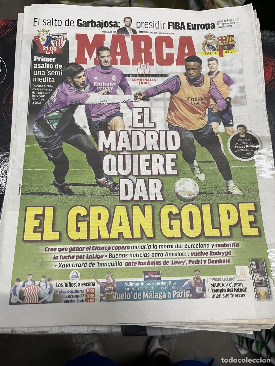 Coleccionismo deportivo: MARCA (1-3-2023) COPA SEMIFINALES OSASUNA ATHLETIC BILBAO GARBAJOSA YOUTH LEAGUE