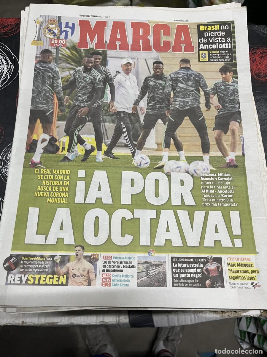 Coleccionismo deportivo: MARCA (11-2-2023) HOY FINAL MUNDIAL CLUBES FIFA CLUB WORLD CUP MOROCCO REAL MADRID AL-HILAL