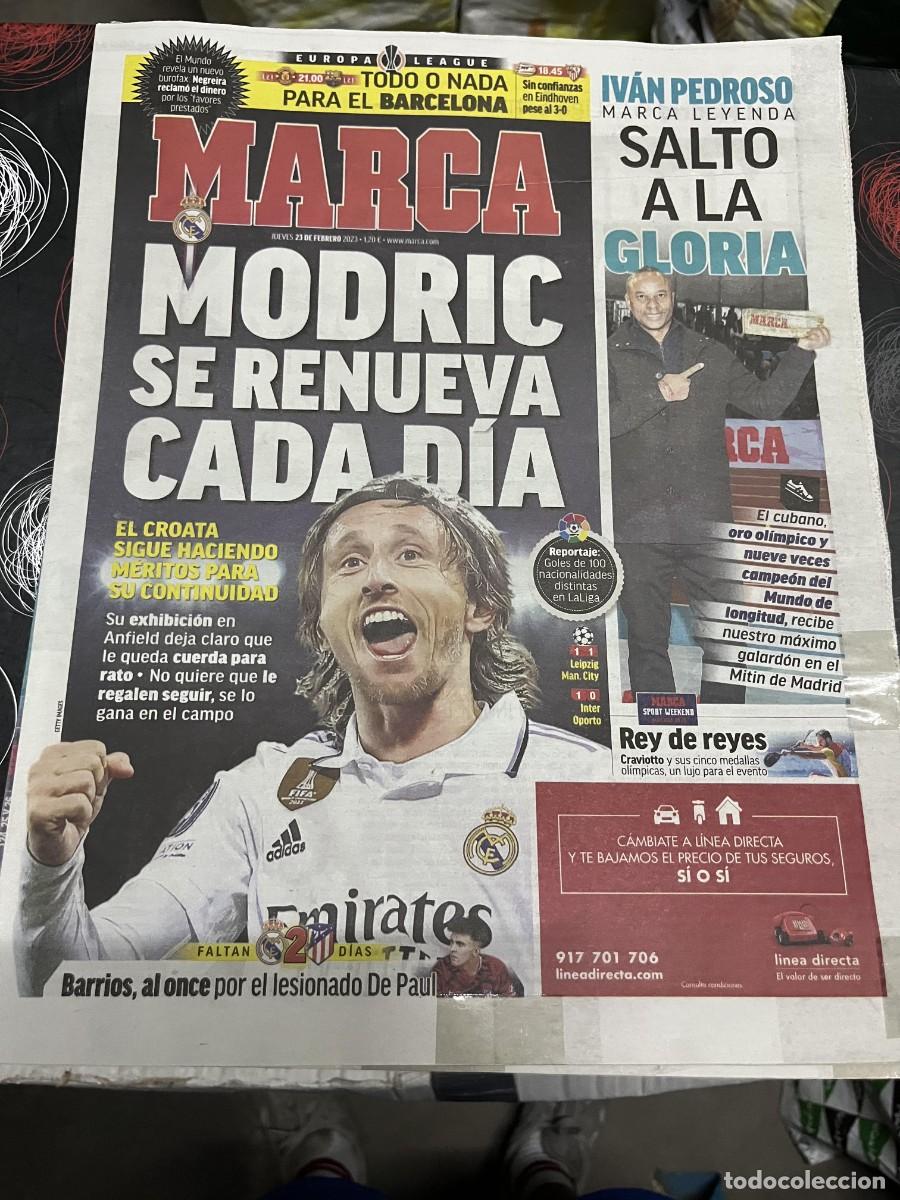 Coleccionismo deportivo: MARCA (23-2-2023) MODRIC IVAN PEDROSO MARCA LEYENDA SPORT WEEKEND CRAVIOTTO