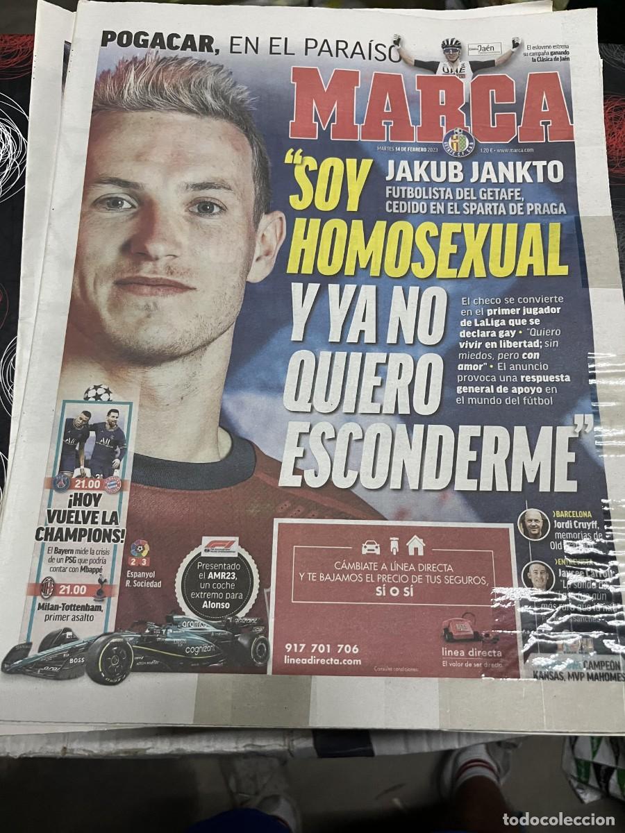 Coleccionismo deportivo: MARCA (14-2-2023) JAKUB JANKTO GETAFE POGACAR HOY PSG BAYERN MUNCHEN MILAN TOTTENHAM