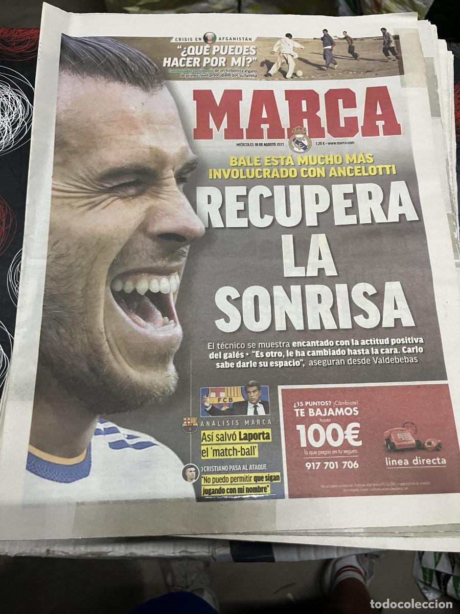 Coleccionismo deportivo: MARCA (18-8-2021) CRISIS EN AFGANISTAN GARETH BALE REAL MADRID LAPORTA BARCELONA CRISTIANO RONALDO