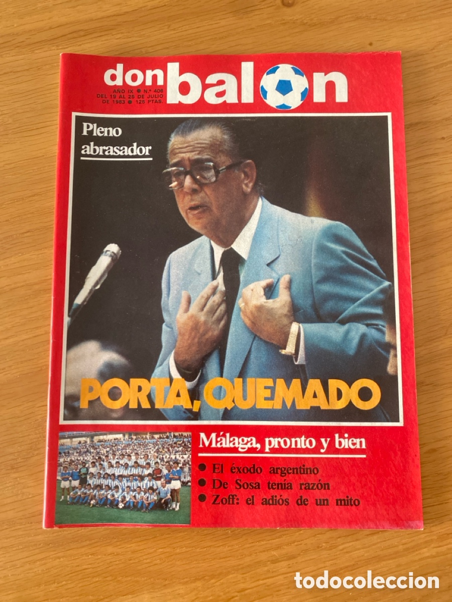 Coleccionismo deportivo: Don bal&oacute;n 406 - Poster Malaga - Sevilla - Betis - Rossi - Valencia - Liverpool - Zoff