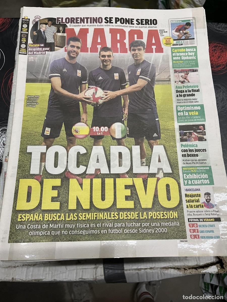 Collectionnisme sportif: MARCA (31-7-2021) VARANE FLORENTINO PEREZ CARRE&Ntilde;O DJOKOVIC ANA PELETEIRO HOY ESPA&Ntilde;A COSTA MARFIL