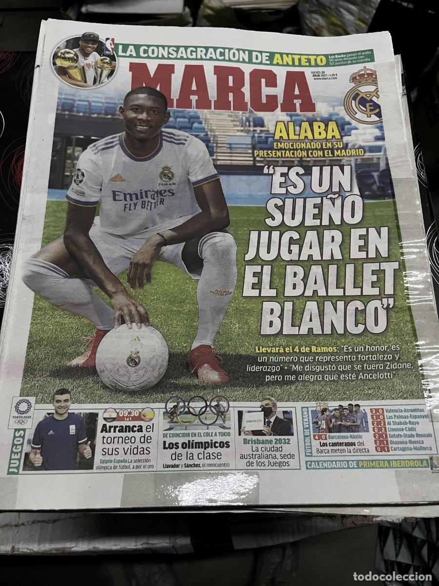 Coleccionismo deportivo: MARCA (22-7-2021) ALABA REAL MADRID HOY EGIPTO ESPA&Ntilde;A BRISBANE 2022 BARCELONA 4-0 NASTIC