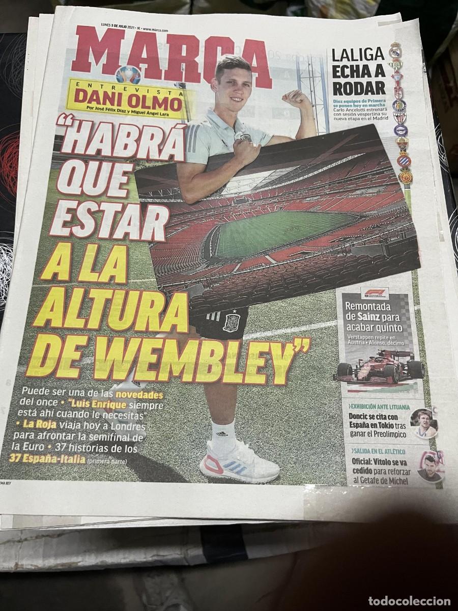 Coleccionismo deportivo: MARCA (5-7-2021) EUROCOPA EURO ENTREVISTA DANI OLMO ESPA&Ntilde;A CARLOS SAINZ FORMULA 1