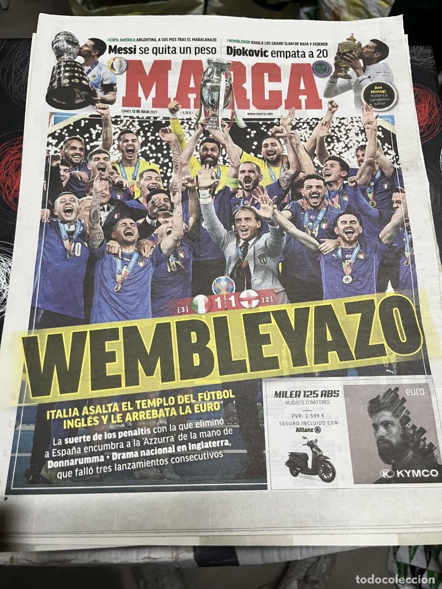 Coleccionismo deportivo: MARCA (12-7-2021) CAMPEON FINAL EURO EUROCOPA ITALIA INGLATERRA COPA AMERICA ARGENTINA DJOKOVIC