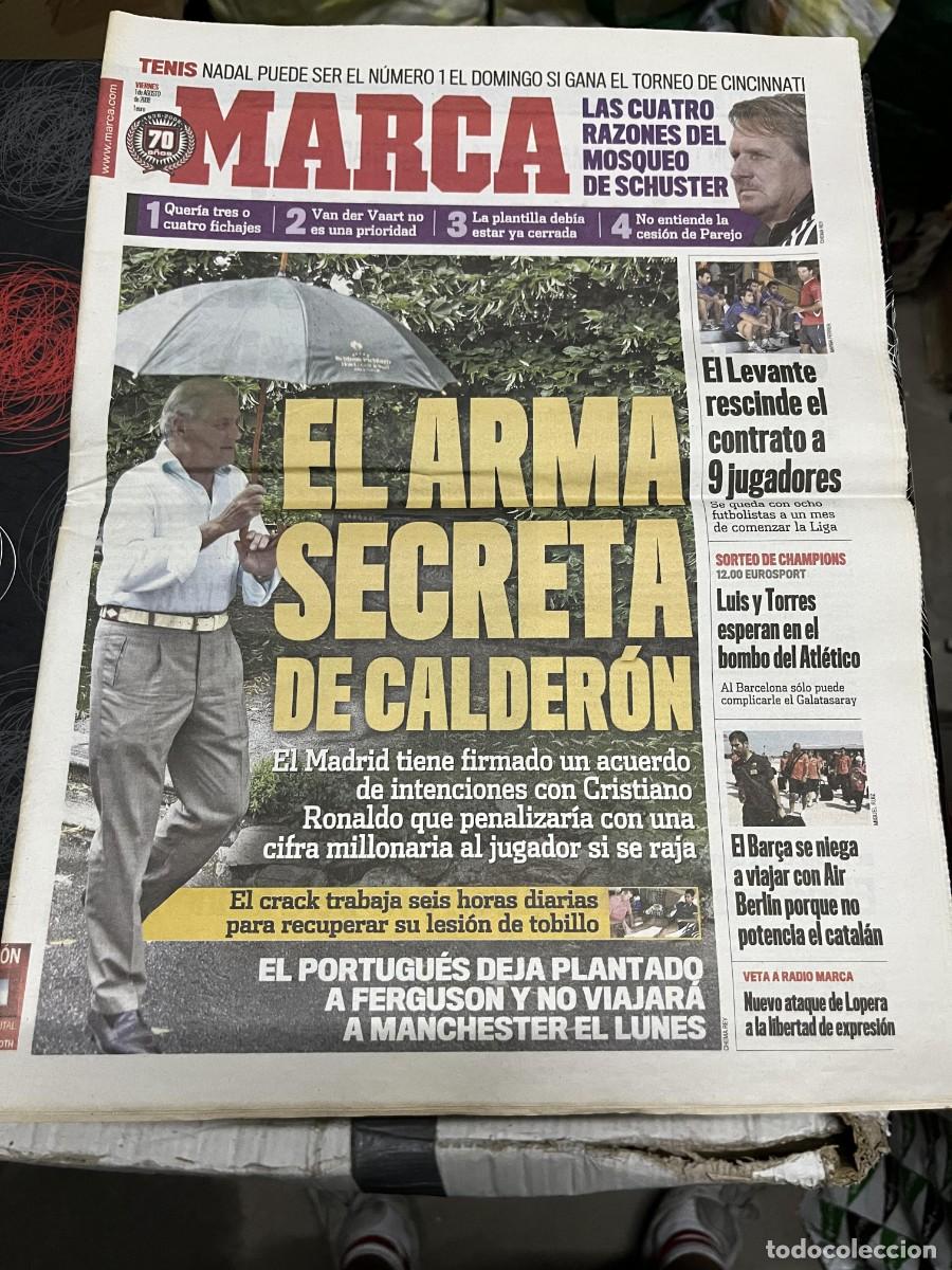 Sammelleidenschaft Sport: MARCA (1-8-2008) RAMON CALDERON REAL MADRID POSIBLE FICHAJE CRISTIANO RONALDO BEN JOHNSON DOPAJE