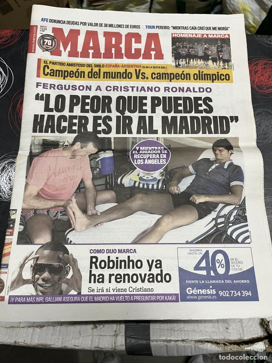 Coleccionismo deportivo: MARCA (22-7-2008) FERGUSON REAL MADRID CRISTIANO RONALDO HOY ESPA&Ntilde;A ARGENTINA