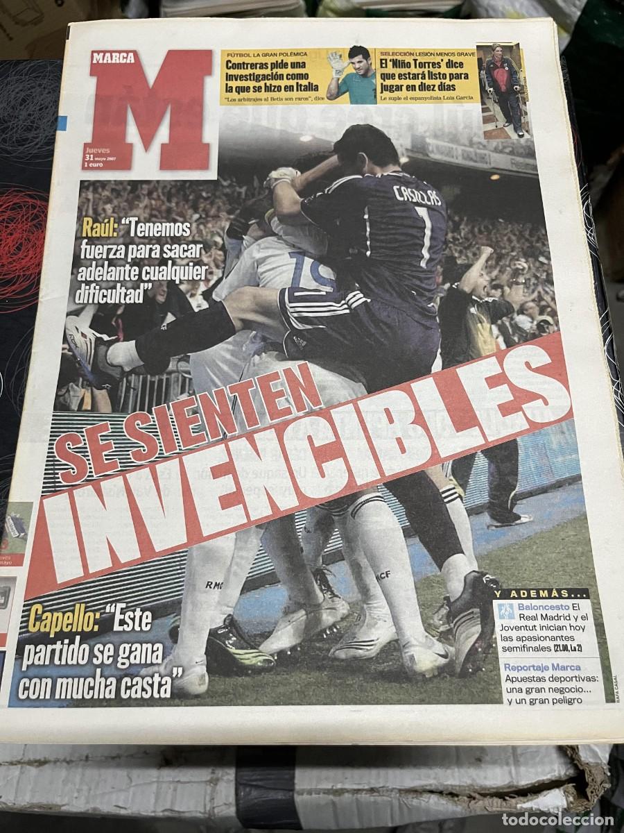 Coleccionismo deportivo: MARCA (31-5-2007) RAUL GONZALEZ FABIO CAPELLO REAL MADRID FERNANDO TORRES LESION
