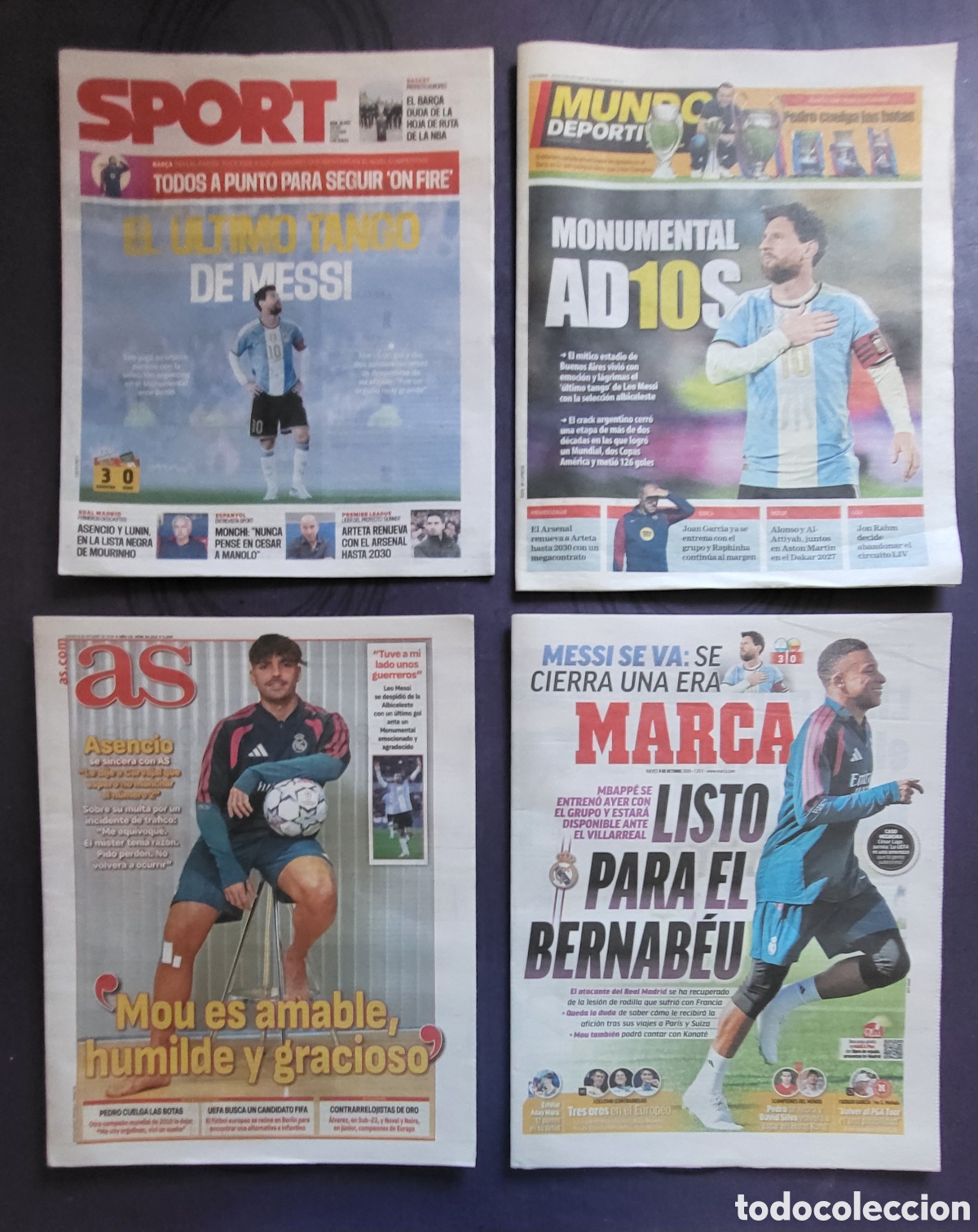 Coleccionismo deportivo: Despedida Messi Selecci&oacute;n Argentina