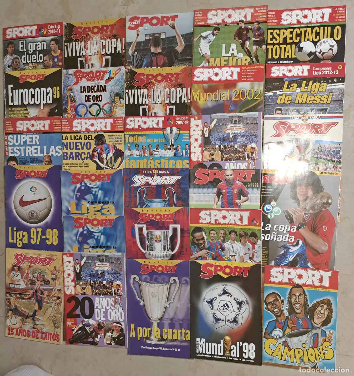 Coleccionismo deportivo: SPORT - LOTE DE 28 ESPECIALES - FINALES DE LOS 90 Y PRINCIPIOS 2000 - COMO NUEVOS
