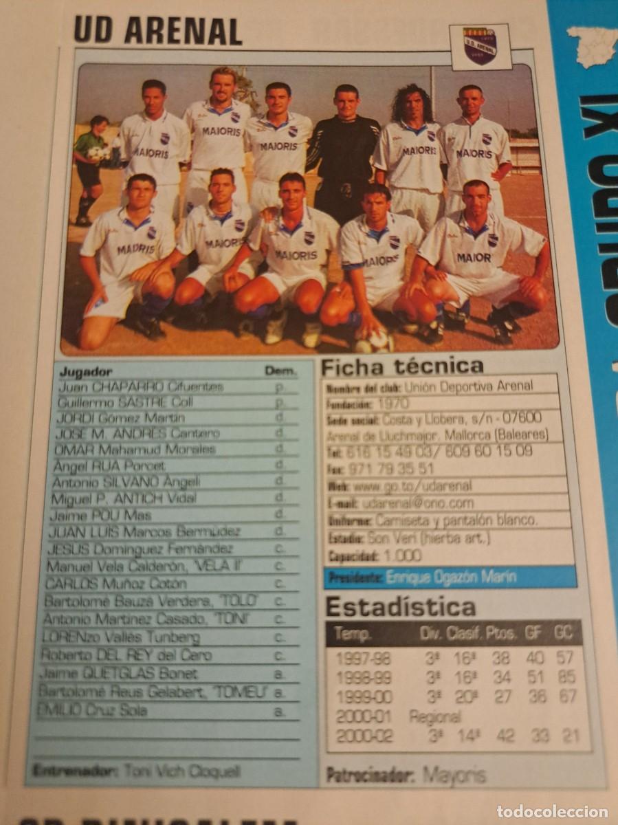 Sports collectibles: Foto plantilla y jugadores Don Bal&oacute;n 2002-03. UD Arenal