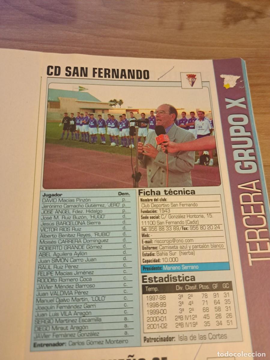 Sports collectibles: Foto plantilla y jugadores Don Bal&oacute;n 2002-03. CD San Fernando