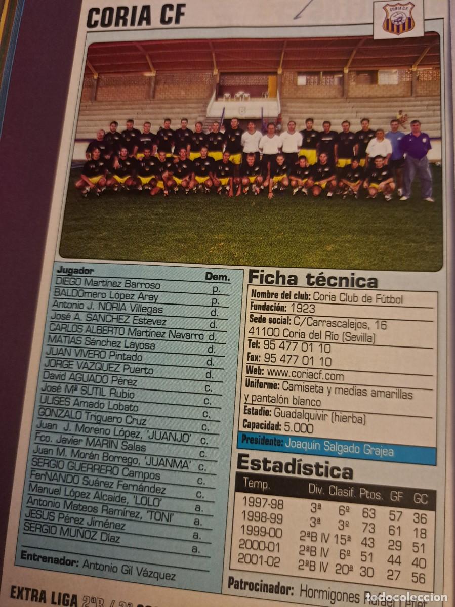 Sports collectibles: Foto plantilla y jugadores Don Bal&oacute;n 2002-03. Coria CF