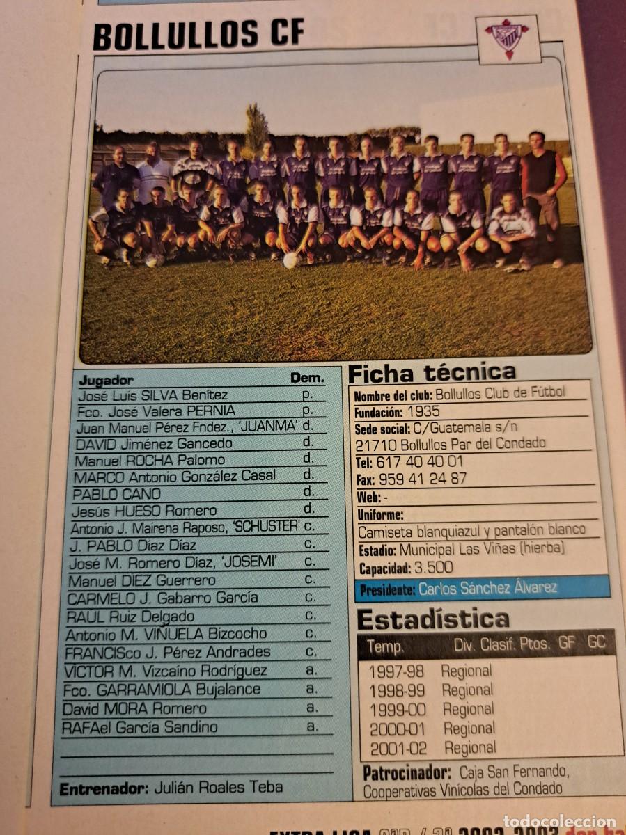 Sports collectibles: Foto plantilla y jugadores Don Bal&oacute;n 2002-03. Bollullos CF