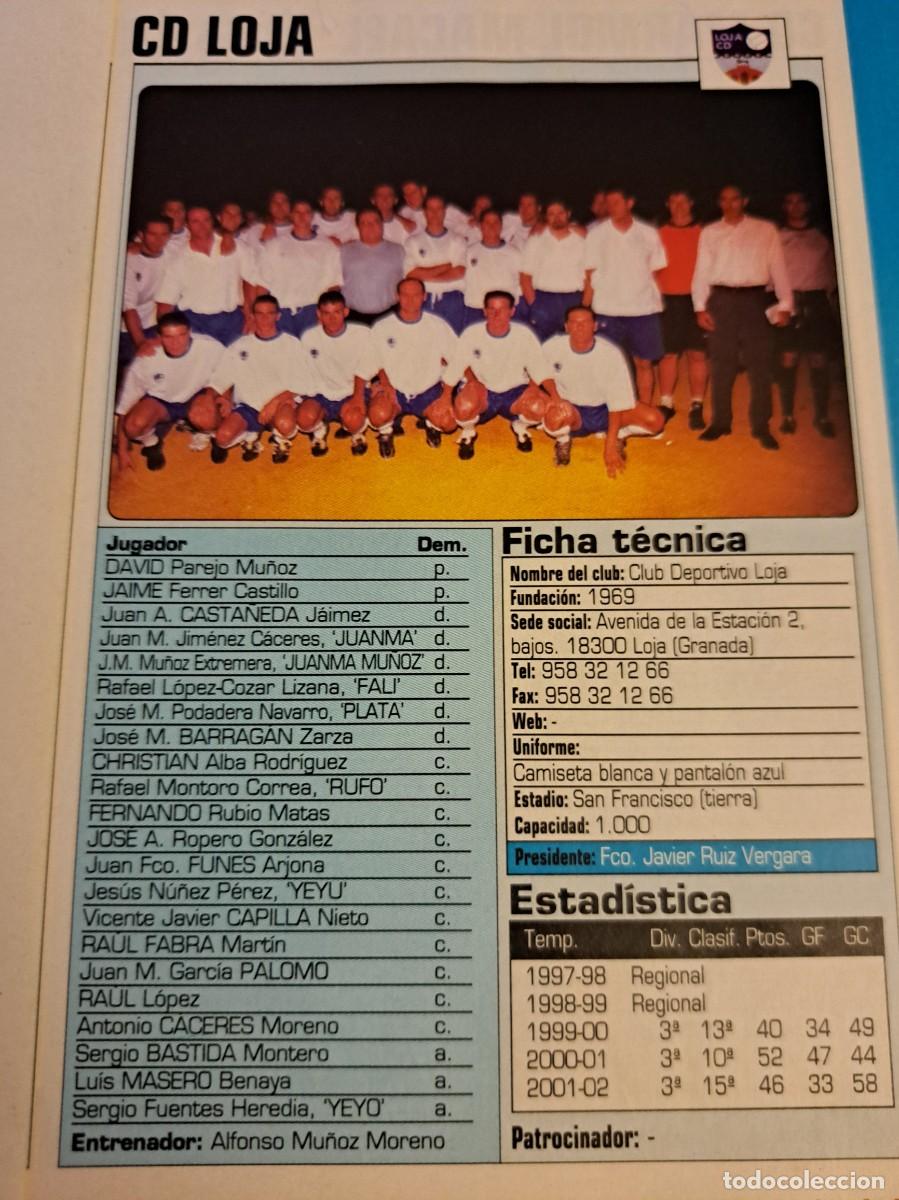 Sports collectibles: Foto plantilla y jugadores Don Bal&oacute;n 2002-03. CD Loja