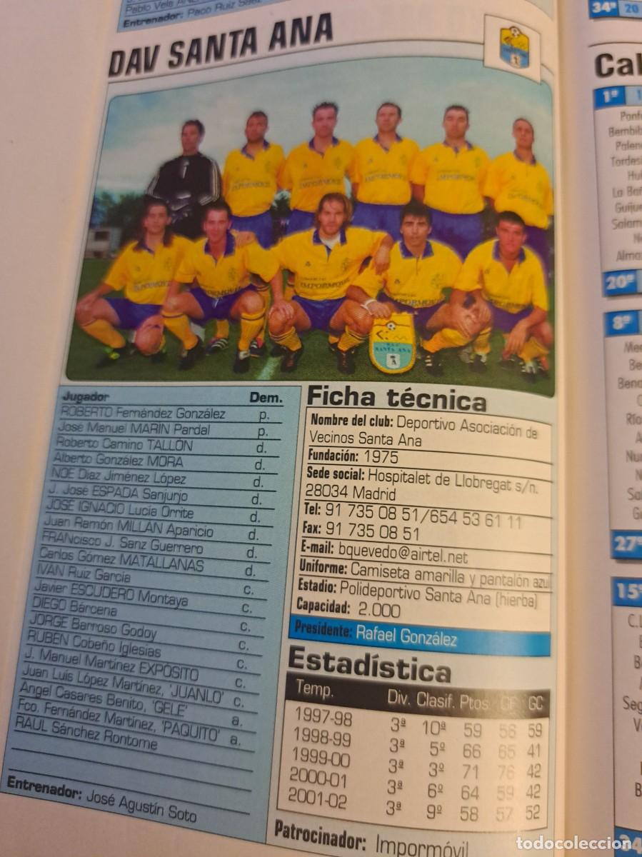 Sports collectibles: Foto plantilla y jugadores Don Bal&oacute;n 2002-03. DAV Santa Ana