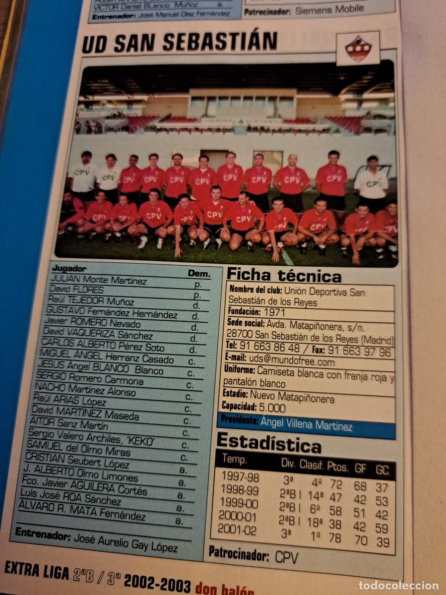 Sammelleidenschaft Sport: Foto plantilla y jugadores Don Bal&oacute;n 2002-03. UD San Sebasti&aacute;n
