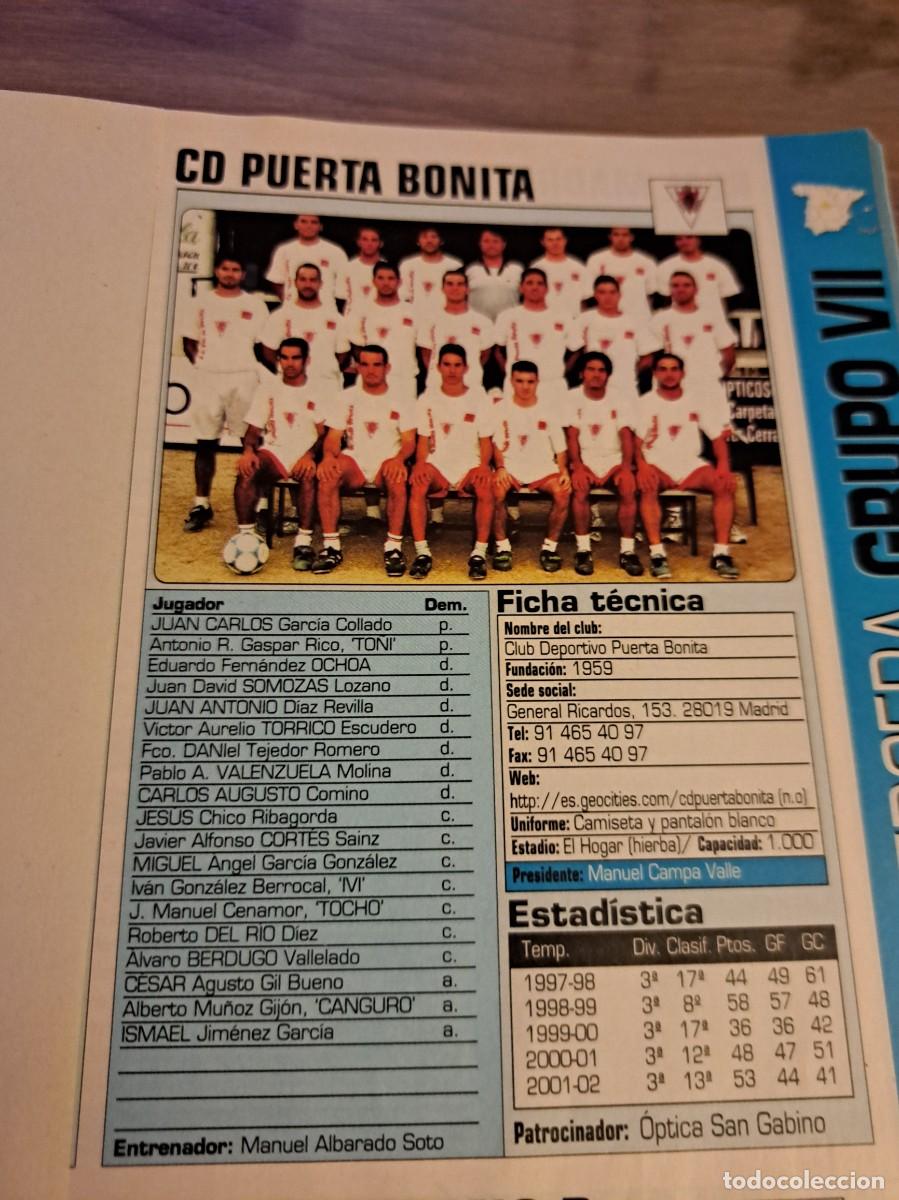 Colecionismo desportivo: Foto plantilla y jugadores Don Bal&oacute;n 2002-03. CD Puerta Bonita