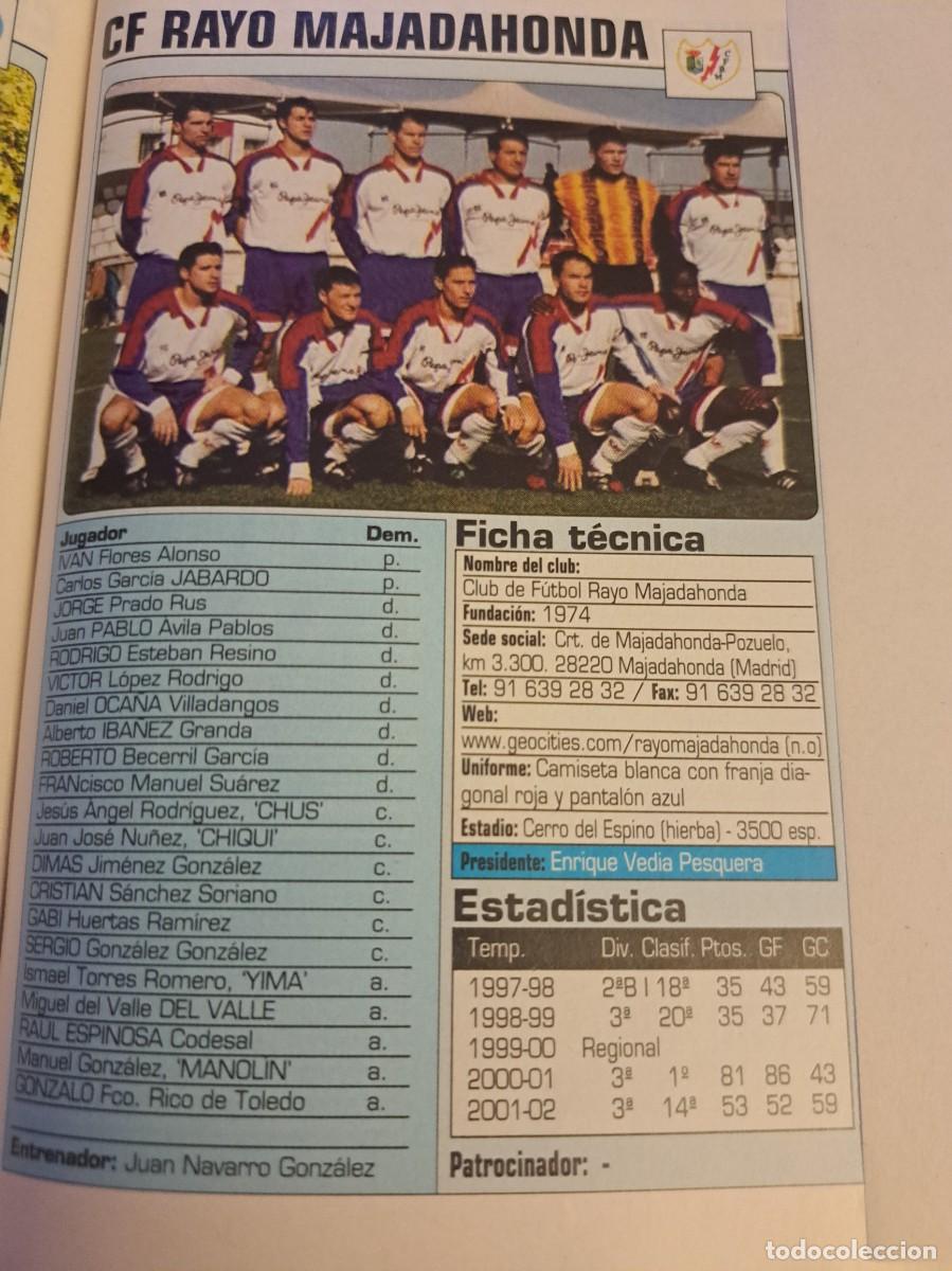 Colecionismo desportivo: Foto plantilla y jugadores Don Bal&oacute;n 2002-03. CF Rayo Majadahonda