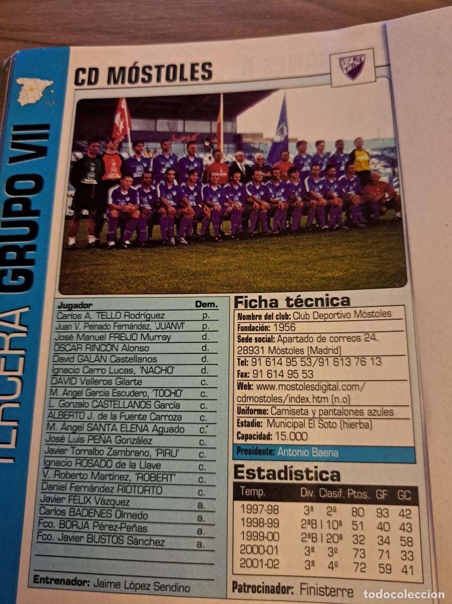 Coleccionismo deportivo: Foto plantilla y jugadores Don Bal&oacute;n 2002-03. CD Mostoles