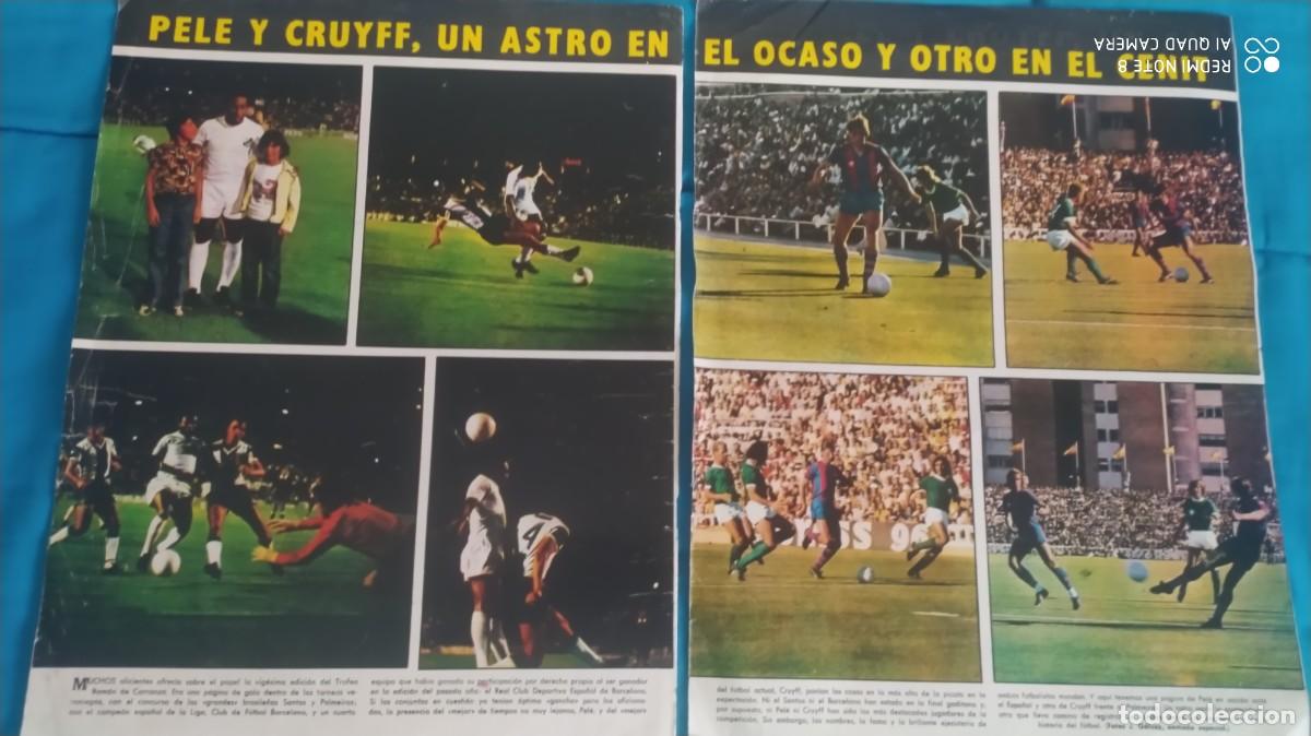 Coleccionismo deportivo: PELE -JOHAN CRUYFF RECORTES AS COLOR