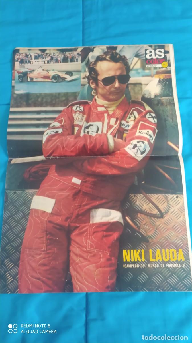 Coleccionismo deportivo: NIKI LAUDA CAMPEON MUNDO EN AS COLOR 273 COMPLETA