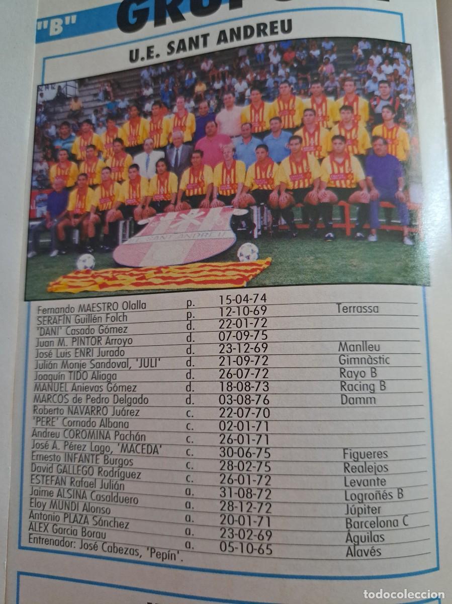 Collectionnisme sportif: Foto plantilla y jugadores Don Bal&oacute;n 1995-96. UE Sant Andreu