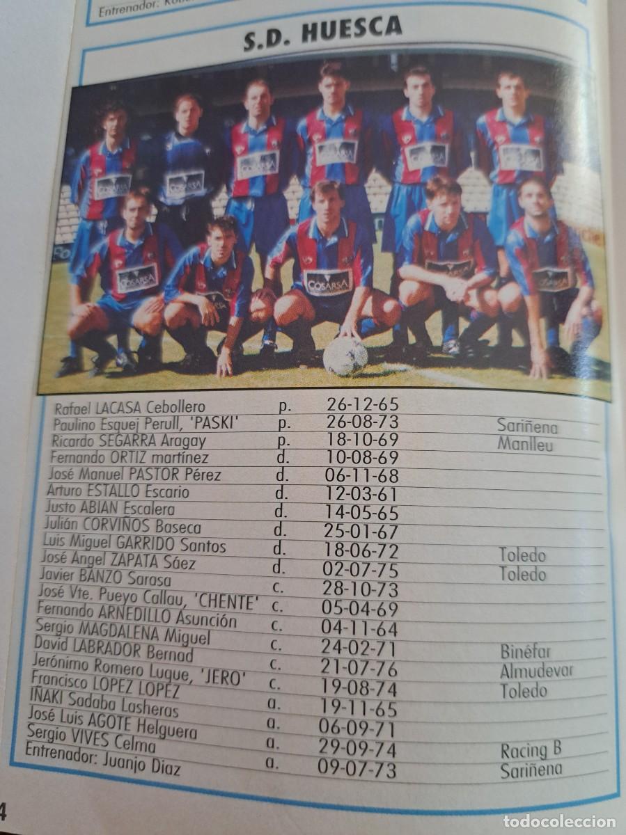Collezionismo sportivo: Foto plantilla y jugadores Don Bal&oacute;n 1995-96. SD Huesca