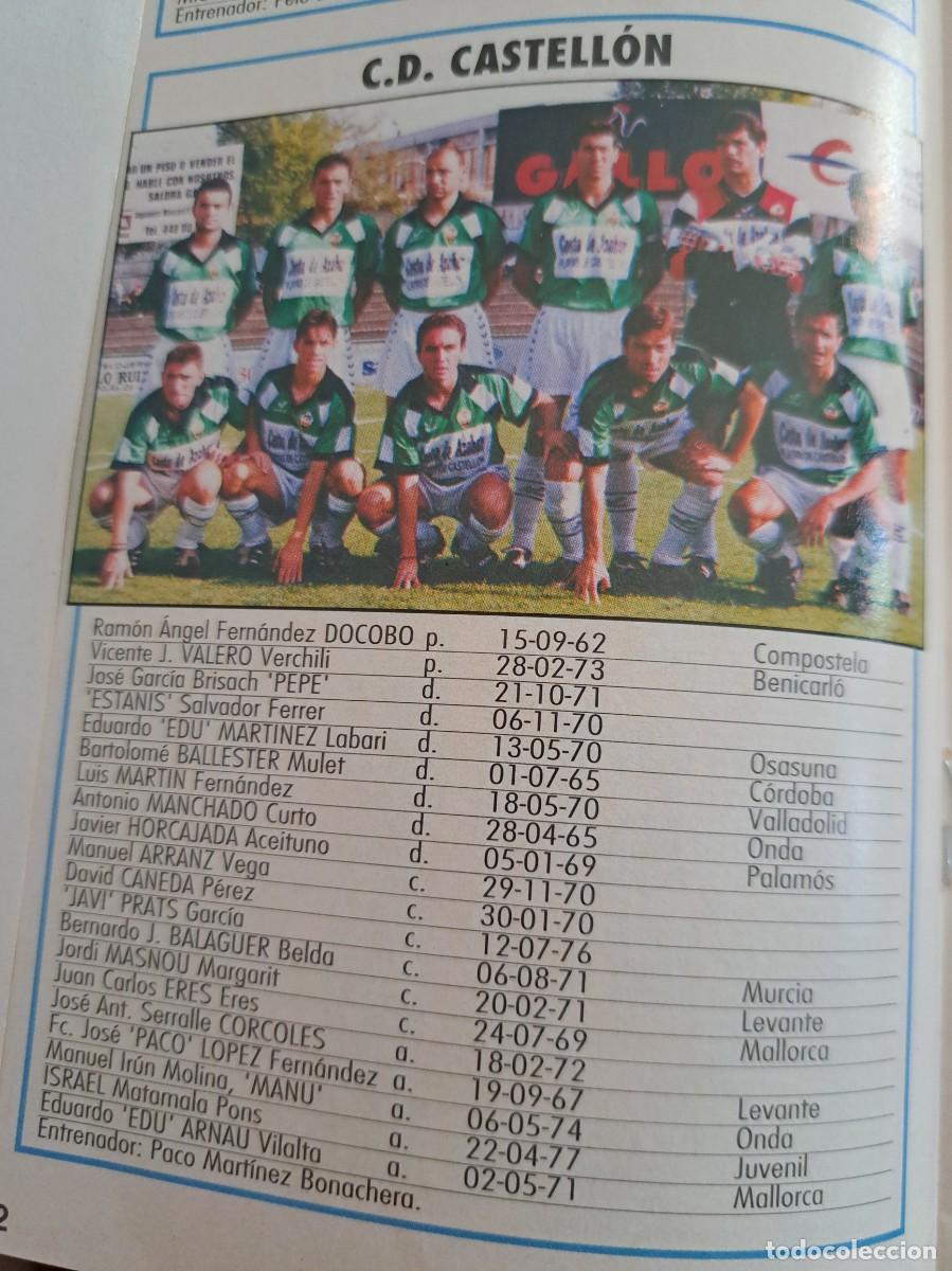 Colecionismo desportivo: Foto plantilla y jugadores Don Bal&oacute;n 1995-96. CD Castell&oacute;n