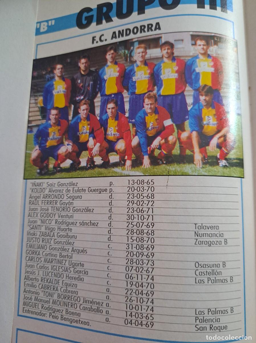 Colecionismo desportivo: Foto plantilla y jugadores Don Bal&oacute;n 1995-96. FC Andorra
