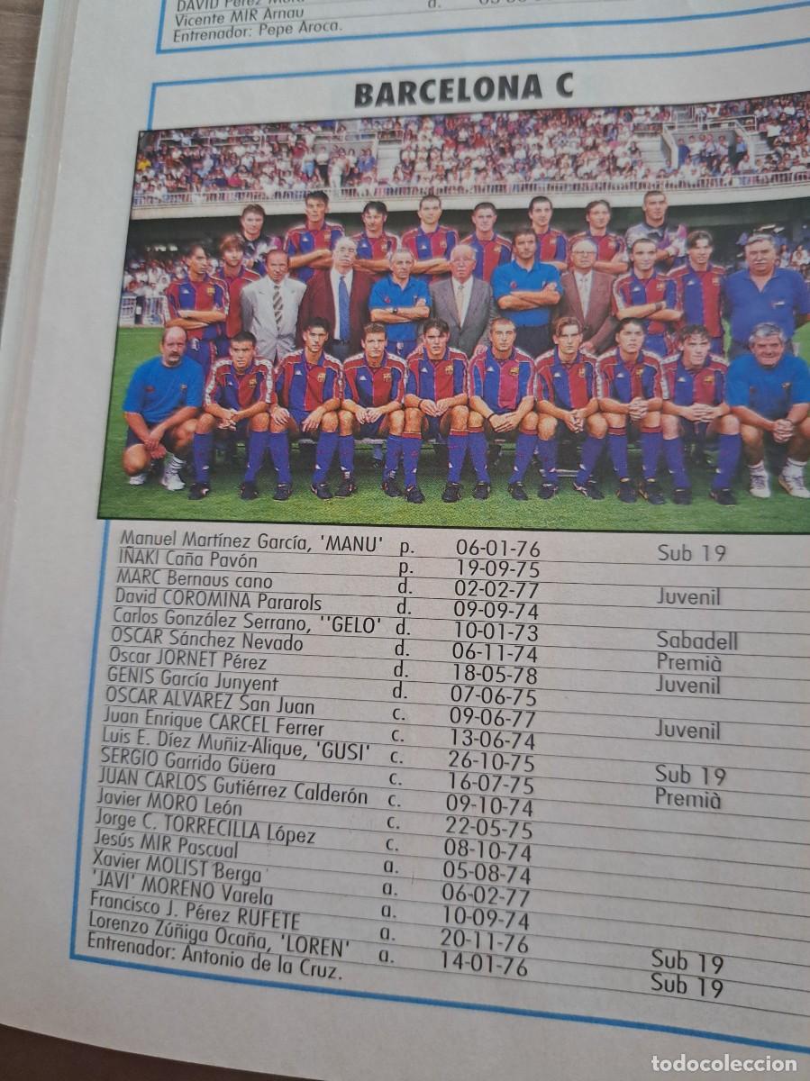Colecionismo desportivo: Foto plantilla y jugadores Don Bal&oacute;n 1995-96. FC Barcelona C