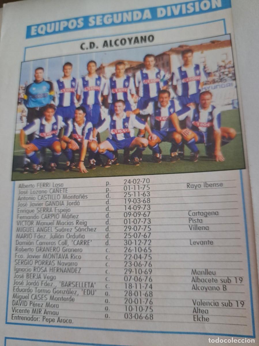 Sports collectibles: Foto plantilla y jugadores Don Bal&oacute;n 1995-96. CD Alcoyano