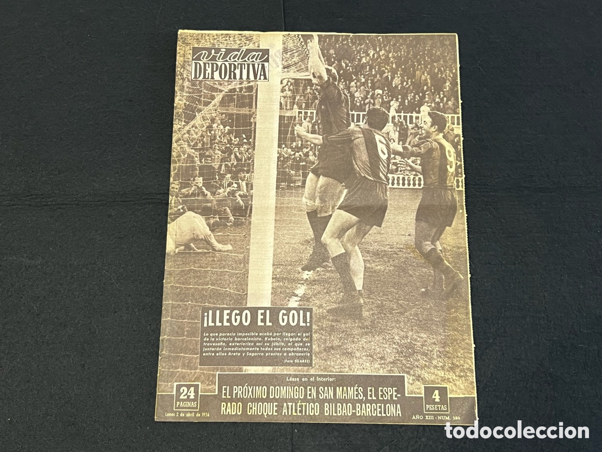 Collezionismo sportivo: VIDA DEPORTIVA N&Uacute;M 550 2 ABRIL 1956 FC BARCELONA CELTA ATLETICO MADRID REAL SOCIEDAD KUBALA.