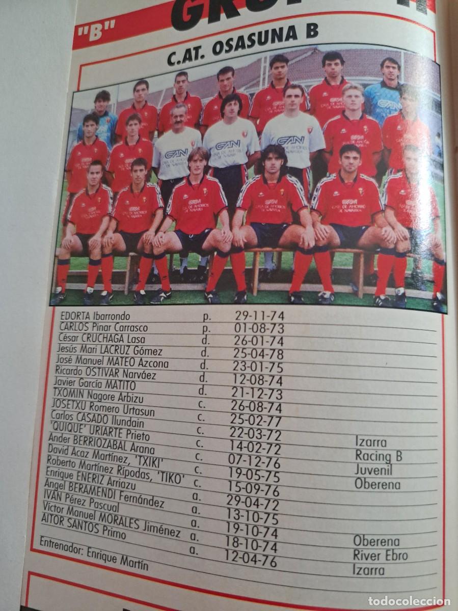 Colecionismo desportivo: Foto plantilla y jugadores Don Bal&oacute;n 1995-96. Atl&eacute;tico Osasuna B