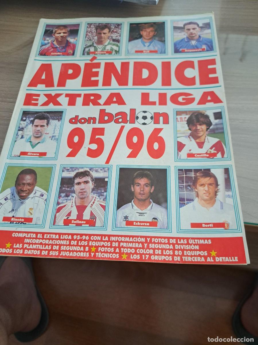 Coleccionismo deportivo: 18 p&aacute;ginas del Apendice Extra Liga Don Balon 95-96. Todos los nuevos jugadores de 1 y 2 Divisi&oacute;n