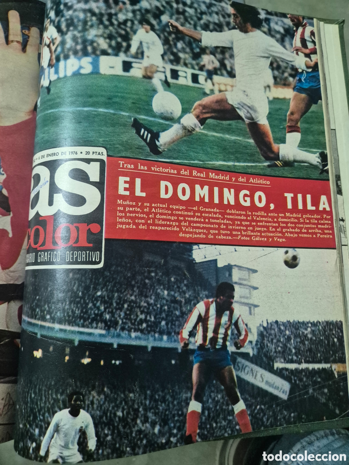 Coleccionismo deportivo: AS COLOR 17 NUMEROS DEL 225 AL 242 DEL 9/9/75 AL 6/1/76 FRANCO