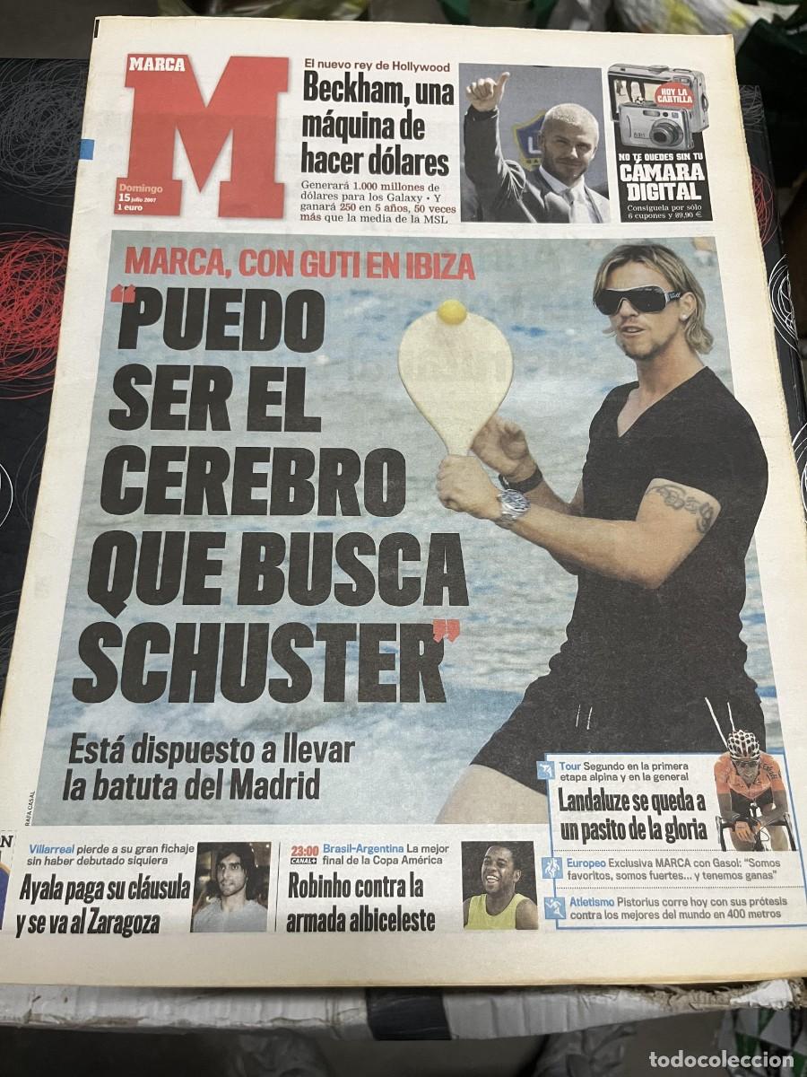 Sammelleidenschaft Sport: MARCA (15-7-2007) GUTI R.MADRID FABIAN AYALA ZARAGOZA VILLARREAL BRASIL ARGENTINA COPA AMERICA MESSI