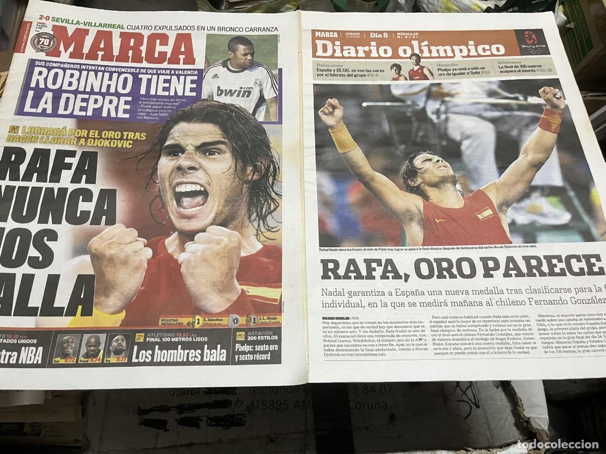 Sammelleidenschaft Sport: MARCA (16-8-2008) SEVILLA 2-0 VILLARREAL ROBINHO NADAL TENIS HOY ESPA&Ntilde;A USA OLIMPIADAS