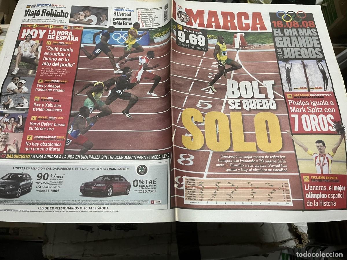 Sammelleidenschaft Sport: MARCA (17-8-2008) OLIMPIADAS RECORD USAIN BOLT PHELPS LLANERAS MEDALLAS