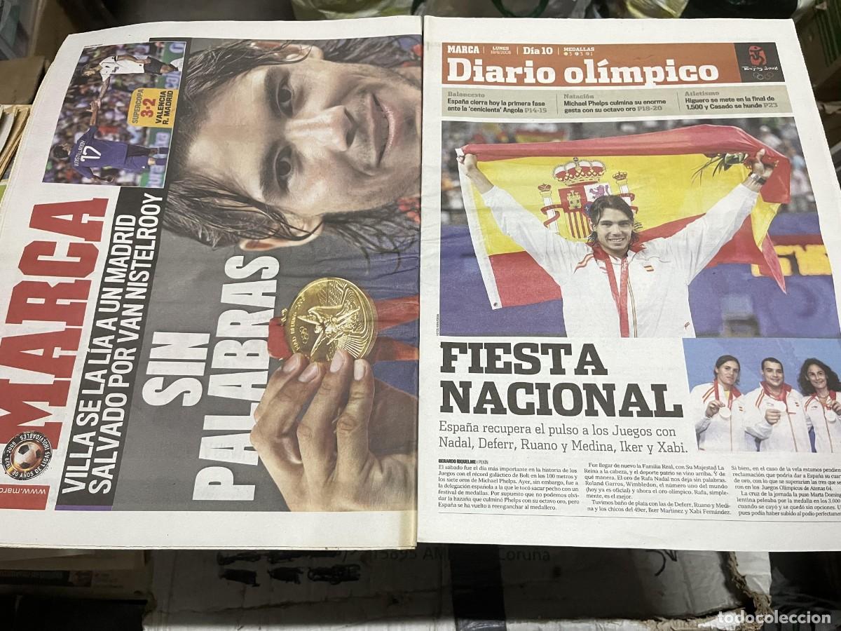 Sammelleidenschaft Sport: MARCA (18-8-2008) OLIMPIADAS MEDALLA ORO TENIS RAFAEL NADAL DI STEFANO DEFERR