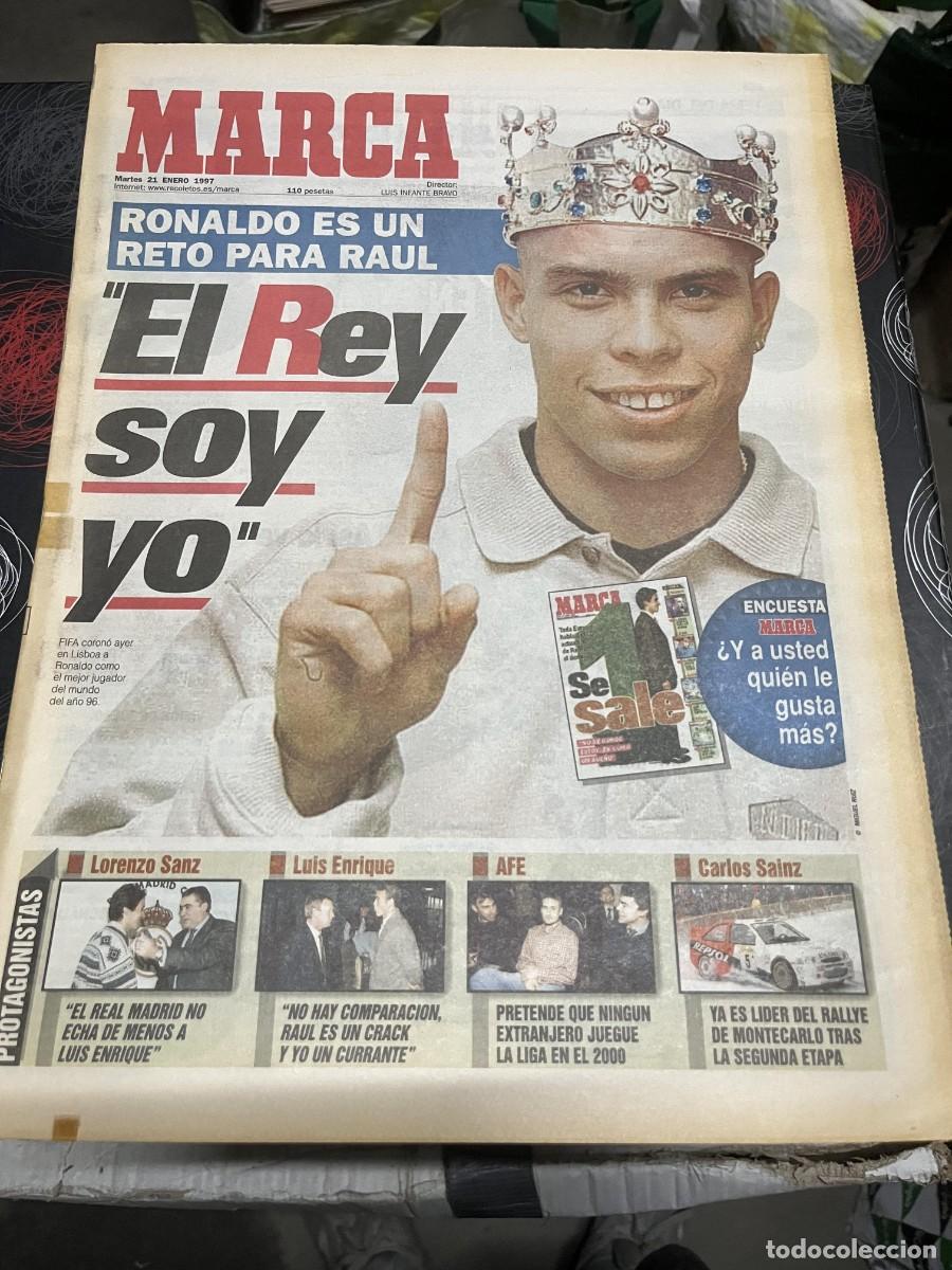 Coleccionismo deportivo: MARCA (21-1-1997) RONALDO NAZARIO RAUL GONZALEZ REAL MADRID BARCELONA TENIS TYSON HOLYFIELD