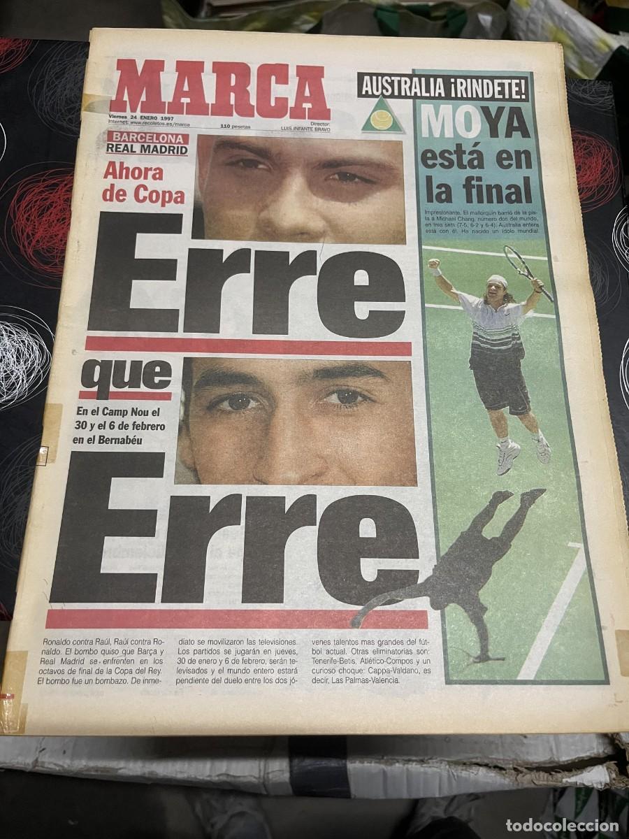 Collectionnisme sportif: MARCA (24-1-1997) RONALDO NAZARIO RAUL GONZALEZ CARLOS MOYA TENIS FINAL MICHAEL JORDAN