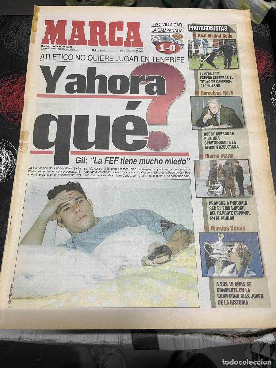 Collectionnisme sportif: MARCA (26-1-1997) TENIS FINAL CARLOS MOYA MARTINA HINGIS EXTREMADURA 1-0 DEPORTIVO INDURAIN