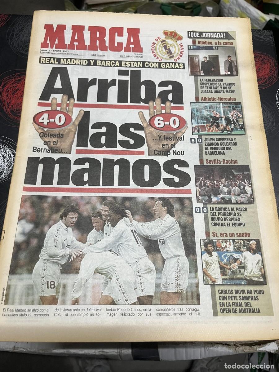 Collezionismo sportivo: MARCA (27-1-1997) TENIS FINAL CARLOS MOYA PETE SAMPRAS REAL MADRID 4-0 CELTA ARCELONA