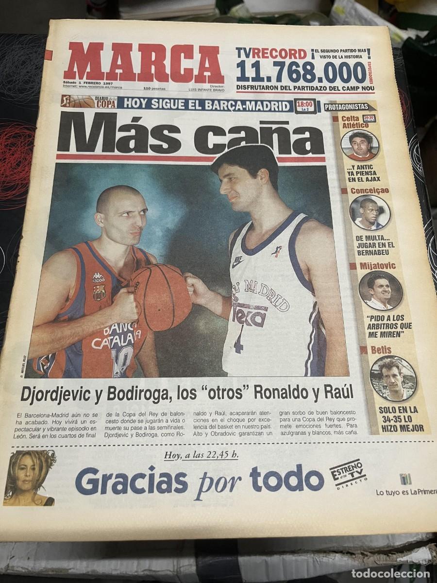Sports collectibles: MARCA (1-2-1997) HOY COPA BALONCESTO BARCELONA REAL MADRID BETIS MICHAEL DOOHAN